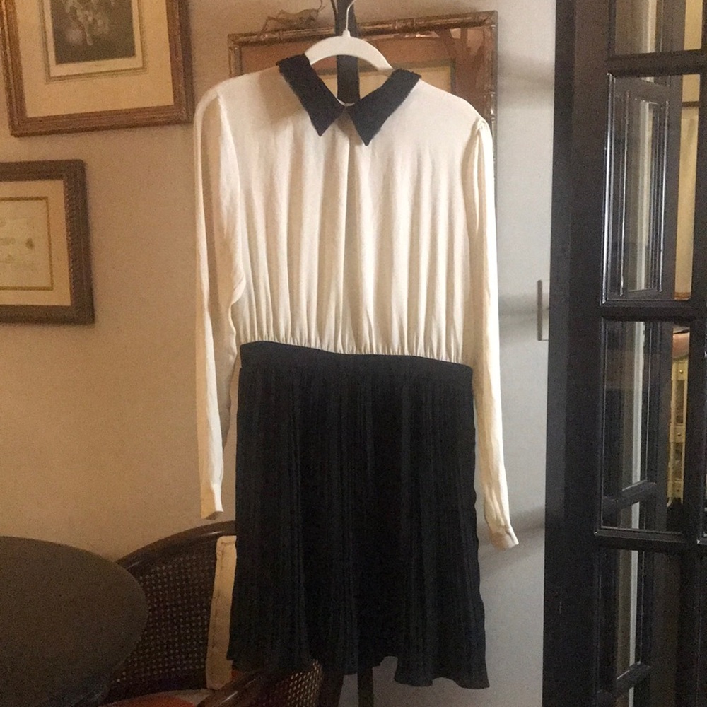 Cream and black Pins and Needles Dress